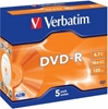 Изображение Matricas DVD-R AZO Verbatim 4.7GB 16x 5 Pack Jewel