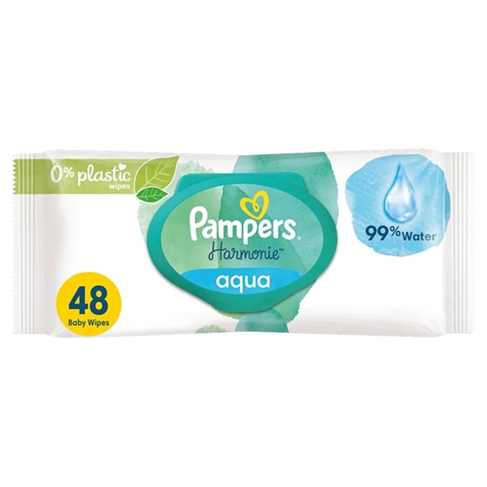 Изображение Mitrās salvetes Pampers Harmonie PF 48gab.