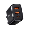 Picture of Lādētājs Baseus Compact Quick Charger 2 x USB + USB-C 30W Black