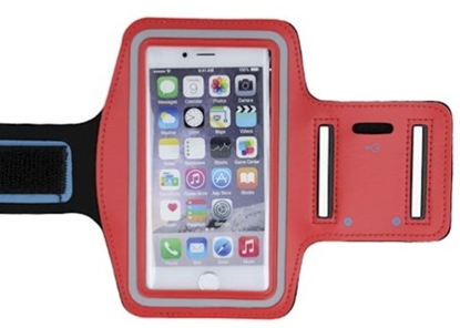 Attēls no Mocco Universal up to 6" Armband Arm Case for Sport - Fitness Running Red