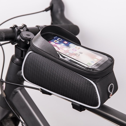 Attēls no Mocco Waterproof bike frame bag with shielded phone holder