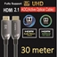 Attēls no Optiskais savienotājvads Ultra High Speed HDMI 2.1 Optical Fiber Cable 30m , 8K@60, 4K@120, 48 Gbps