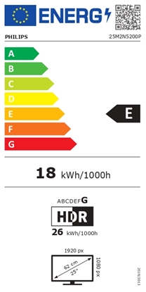 Picture of Philips 25M2N5200P/00 computer monitor 62.2 cm (24.5") 1920 x 1080 pixels Full HD Grey