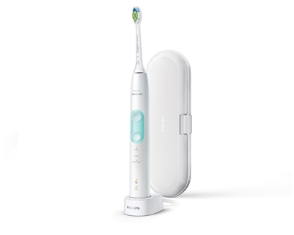 Изображение Philips 5100 series HX6857/28 electric toothbrush Adult Sonic toothbrush Mint colour, White