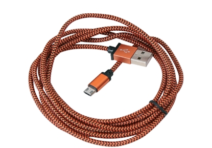 Attēls no Platinet PUCFB1O USB cable 1 m USB A Micro-USB A Orange