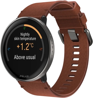 Picture of Polar Ignite 3 Titanium Leather- and Silicone Band