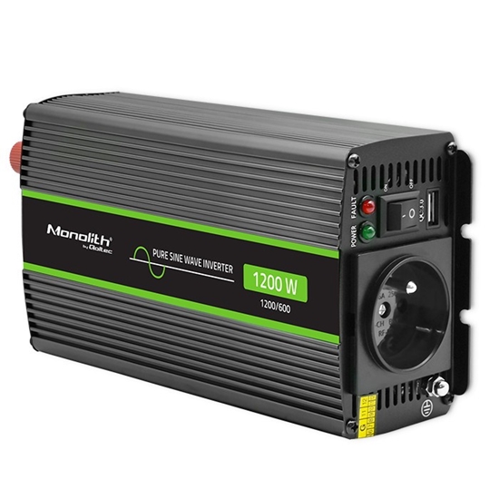 Picture of Przetwornica napięcia Monolith | 600W | 1200W | 24V na 230V |    Czysty Sinus 