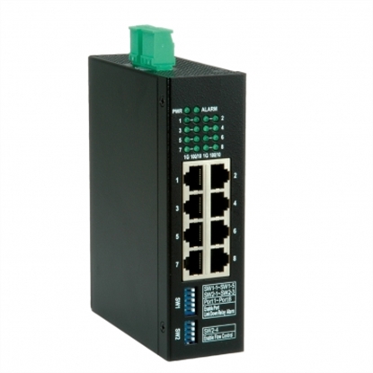 Изображение ROLINE Gigabit Ethernet Industrial Switch, 8x RJ45