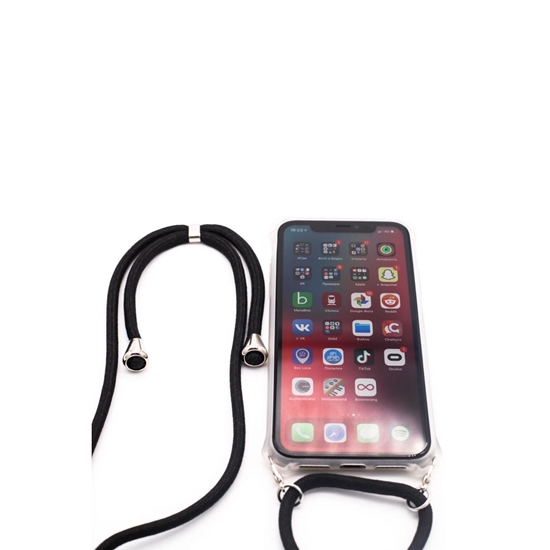 Изображение Samsung A30s Case with rope Black Transparent