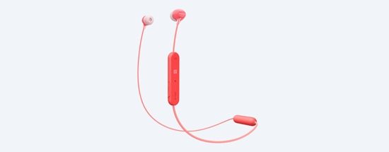 Picture of Sony WI-C300 Headset Wireless In-ear Calls/Music Micro-USB Bluetooth Red