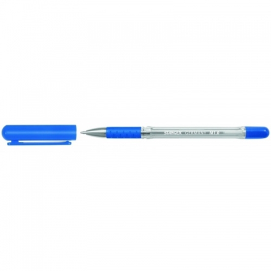 Изображение STANGER Ball Point Pens 1.0 Softgrip, blue, Box 50 pcs. 18000300007