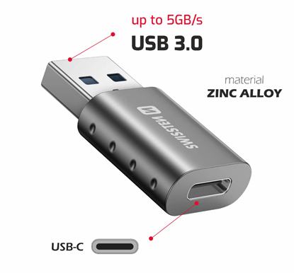 Picture of Swissten Adapter USB-A / USB-C