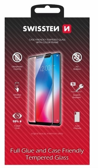 Picture of Swissten Full Face Tempered Glass Samsung Galaxy A52 4G / A52 5G / A52S 5G Black