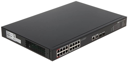 Изображение Switch|DAHUA|DH-PFS3220-16GT-240-V2|Type L2|Desktop/pedestal|2xSFP|PoE ports 16|240 Watts|DH-PFS3220-16GT-240-V2