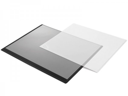 Attēls no Table mat Forpus, 50x63cm, black with transparent cover Raised 1010-501