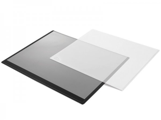 Изображение Table mat Forpus, 50x63cm, black with transparent cover Raised 1010-501