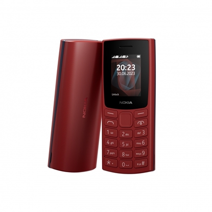 Изображение Telefon komórkowy Nokia Telefon komórkowy 105 2023 DualSIM PL czerwony