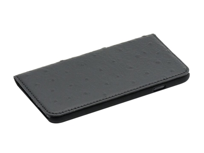 Attēls no Tellur Book case Ostrich Genuine Leather for iPhone 7 black