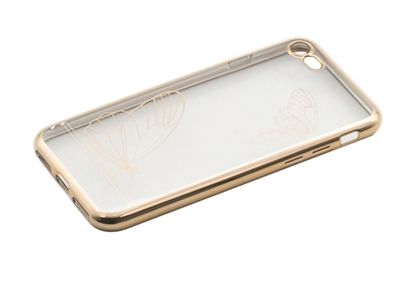 Attēls no Tellur Cover Silicone for iPhone 7 Butterfly gold