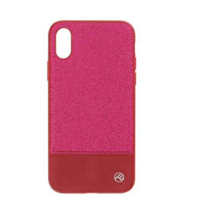 Attēls no Tellur Cover Synthetic Leather Glitter II for iPhone X/XS pink