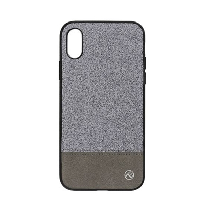 Attēls no Tellur Cover Synthetic Leather Glitter II for iPhone X/XS silver