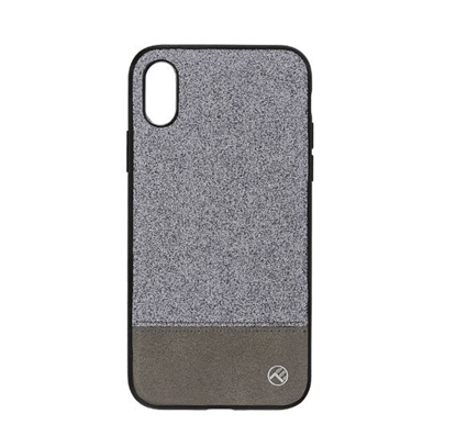 Picture of Tellur Cover Synthetic Leather Glitter II for iPhone X/XS silver