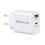 Attēls no Tellur Dual Port Wall Charger PDHC PD 20W + QC3,0 18W White