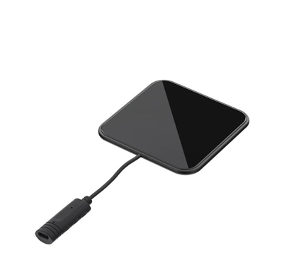 Attēls no Tellur Qi Ultra-Slim Wireless Fast Charging Pad WCP03, 10W, Qi Certified, Tempered Glass black