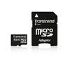 Picture of Transcend microSDHC          4GB Class 10 + SD-Adapter