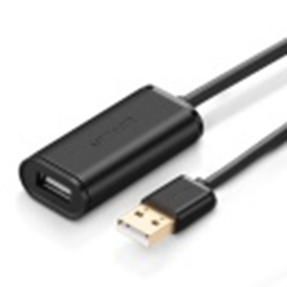 Attēls no Ugreen Extension cable with amplifier USB A plug - A socket 5m black