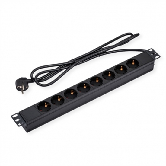 Изображение VALUE 19" PDU for Cabinets 8x 2300W, CEE 7/4 M German Type, 1.8 m