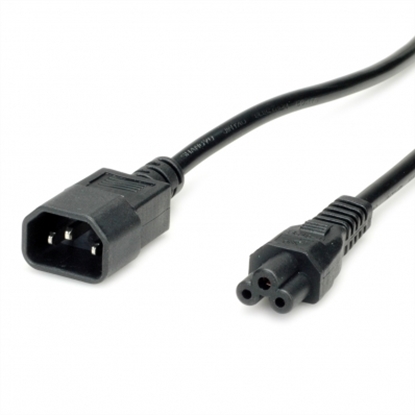 Изображение VALUE Power Cable IEC320/C14 Male - C5 Female, black, 1.8 m
