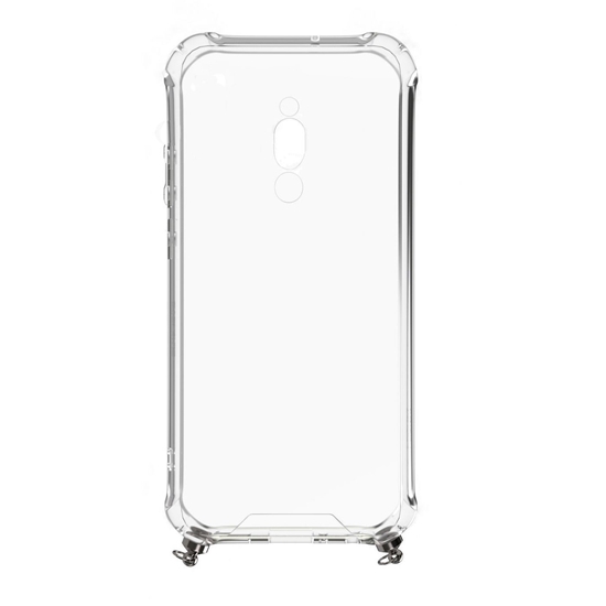 Изображение Xiaomi Redmi 8 Silicone TPU Transparent with Necklace Strap Silver