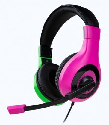 Изображение Žaidimų ausinės BIG BEN skirtos NINTENDO Switch, laidinės, su mikrofonu, Pink+Green