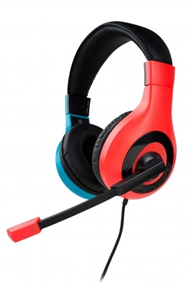 Изображение Žaidimų ausinės BIG BEN skirtos NINTENDO Switch, laidinės, su mikrofonu, Red+Blue