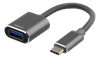 Picture of Adapteris DELTACO USB-C, UAB-A, 11cm, pilkas / USBC-1277