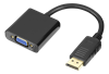 Picture of Adapteris DELTACO VGA - DisplayPort, 1080p 60Hz, 0.2m, juodas / DP-VGA7-K / 00110027