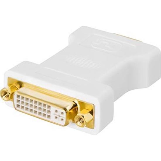 Изображение Adapteris DELTACO VGA-M - DVI-A-F, baltas / DVI-6A