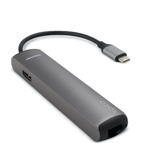 Picture of Adapteris Epico USB Type-C HUB SLIM (4K HDMI & Ethernet)