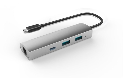 Attēls no Adapteris USB 3.1 į 2-Port USB 3.0 + 1-Port USB 3.1 su Gigabit Ethernet