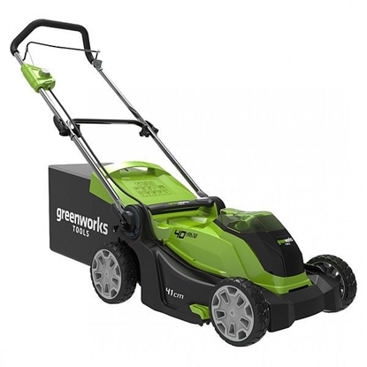 Изображение Akumuliatorinė vejapjovė  40V 4Ah 41 cm +Greenworks G40LM41K4 - 2504707UB