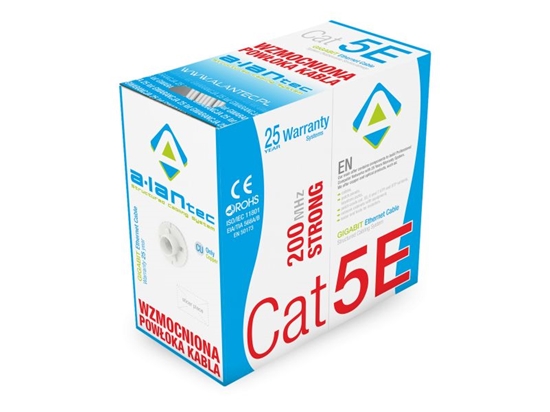 Изображение Alantec KIU5STR305 tinklo kabelis 305 m Cat5e U/UTP (UTP) Pilka