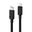 Attēls no ALOGIC ELPC8P01-BK mobile phone cable Black 1 m USB C Lightning