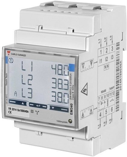 Изображение Carlo Gavazzi | Smart Power Meter, 3 phase, up to 65A | EM340 MID certificate