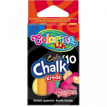 Attēls no Colorino Kids Dustless chalk coloured 10 pcs