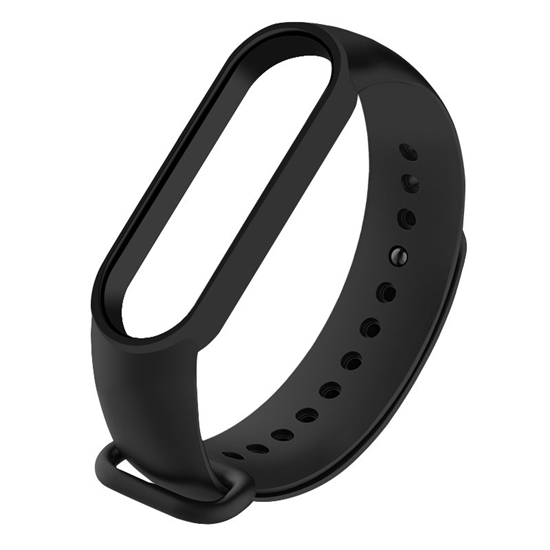 Picture of Devia Silicone Strap for Xiaomi Mi Band 5 / Mi Band 6 / Black