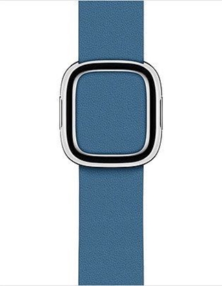 Изображение Dirželis APPLE išmaniajam laikrodžiui, 40mm S, odinis, moderni sagtis, mėlynas