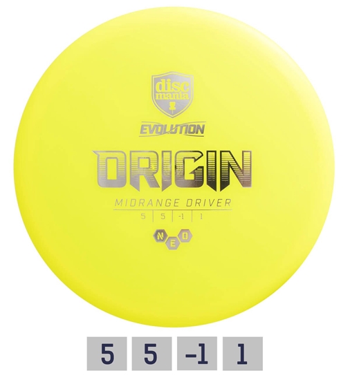 Picture of Diskgolfo diskas Midrange Driver NEO ORIGIN Evolution Yellow