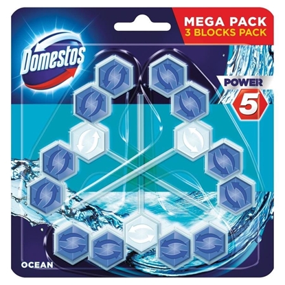 Изображение Domestos DOMESTOS_Power 5 kostka toaletowa Ocean 3x55g