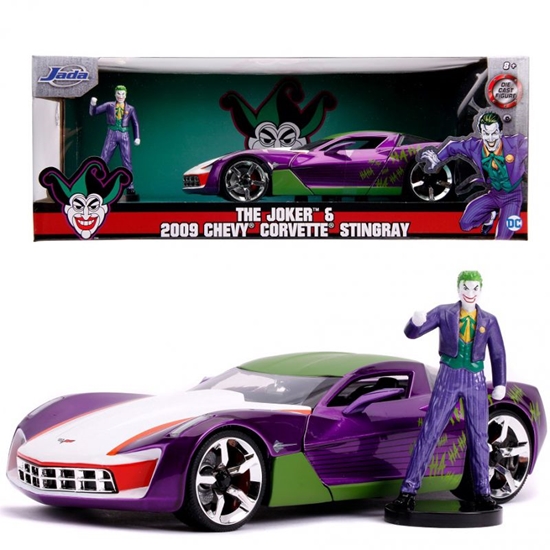 Picture of Džokerio figūrėlė su automobiliu, DC comics, 1:24